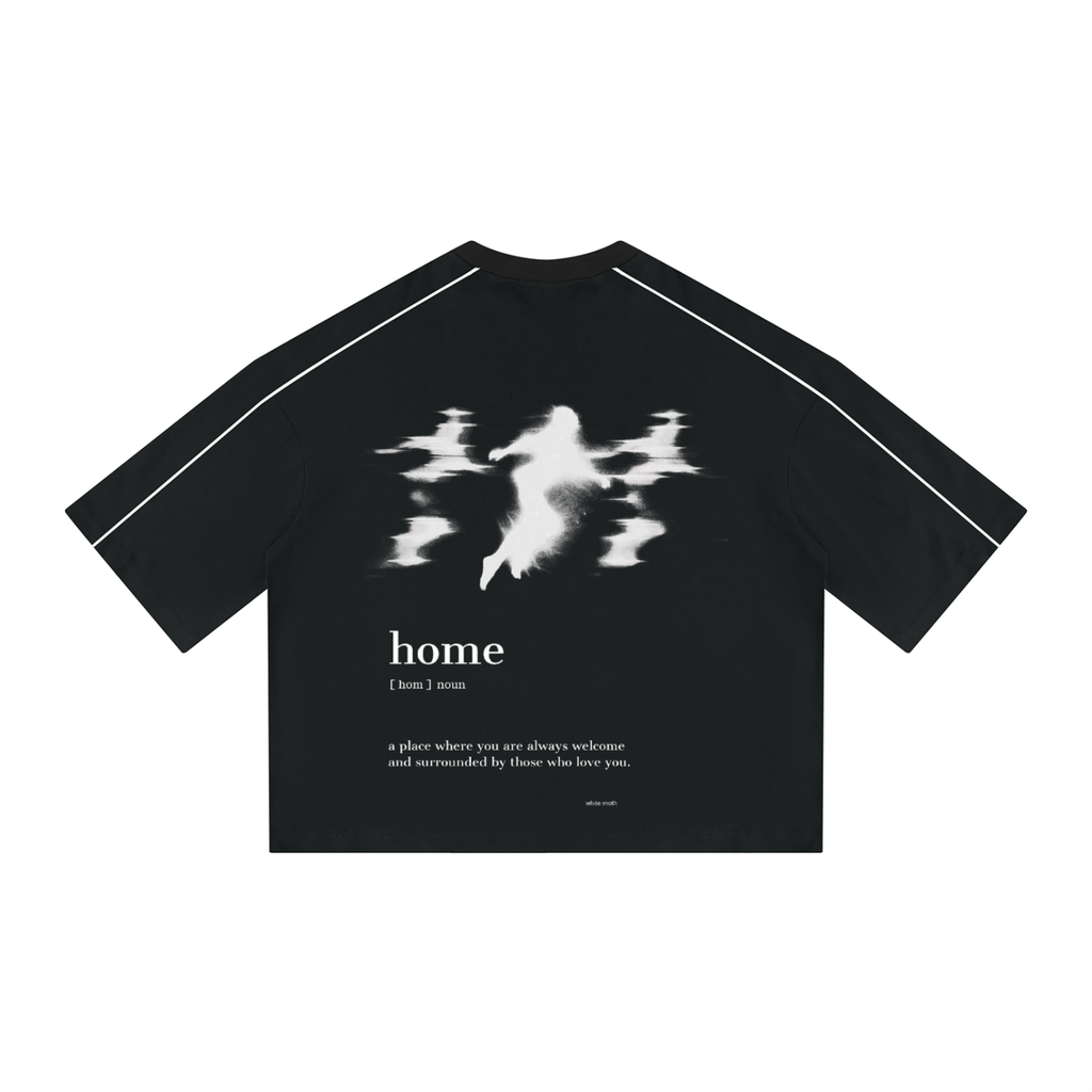 Unisex Heavyweight Boxy Piping T-Shirt