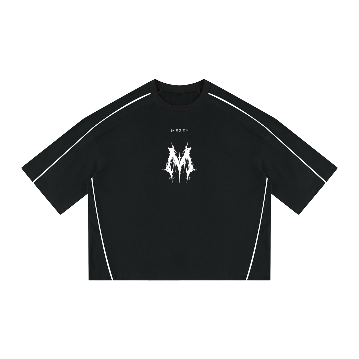 Unisex Heavyweight Boxy Piping T-Shirt