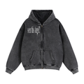 Zip-Through Boxy Fleece Hoodie