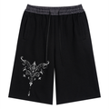Unisex Plaid Waistband Shorts